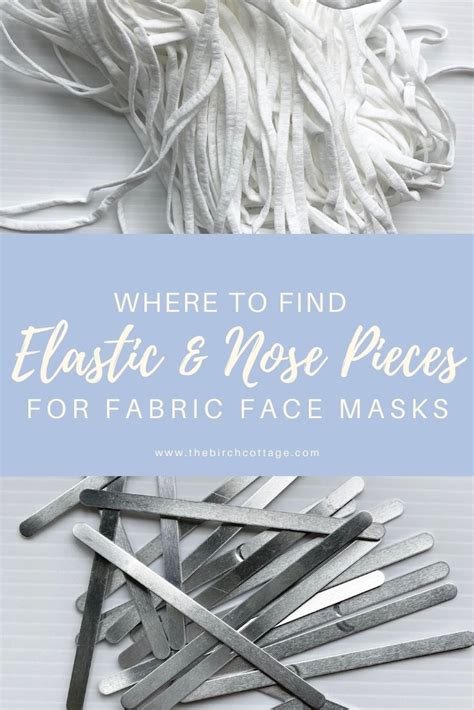 fabric masks with metal nose piece|Where to Find Elastic & Metal Nose Pieces for Fabric Face Masks.